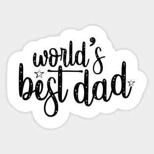 World's Best Dad Sticker